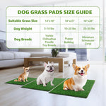 Artificial turf mat for puppy potty training