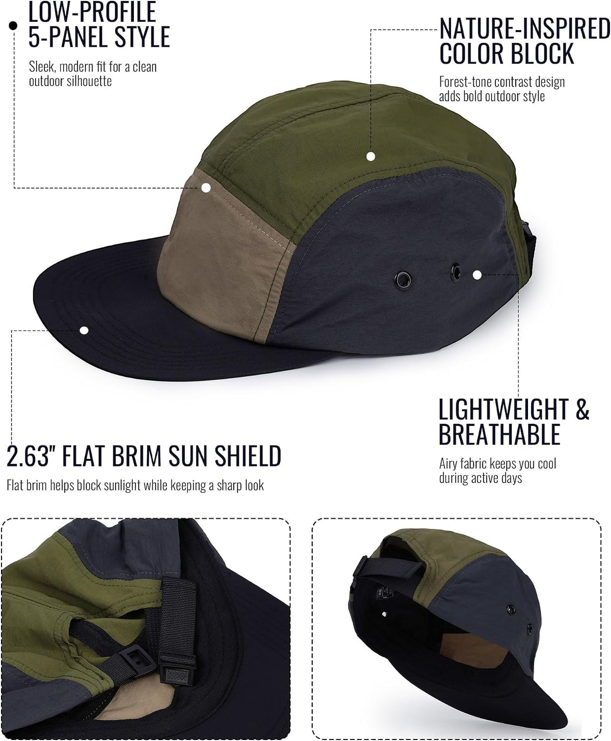 Clape quick dry cap curved brim detail