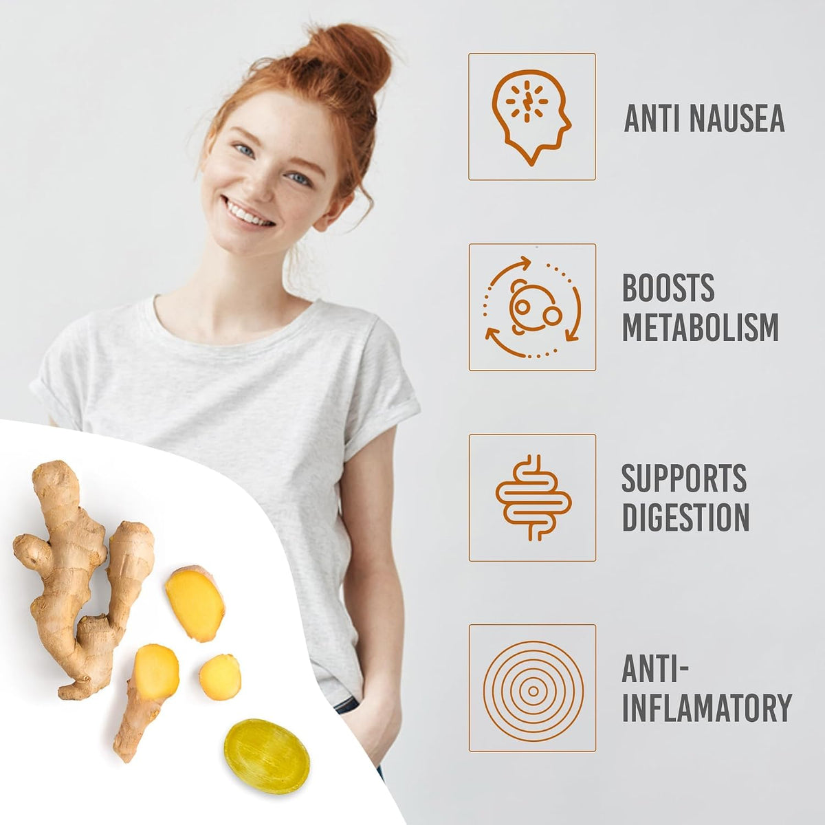 Two pound bulk bag packaging of premium vegetarian ginger sweets