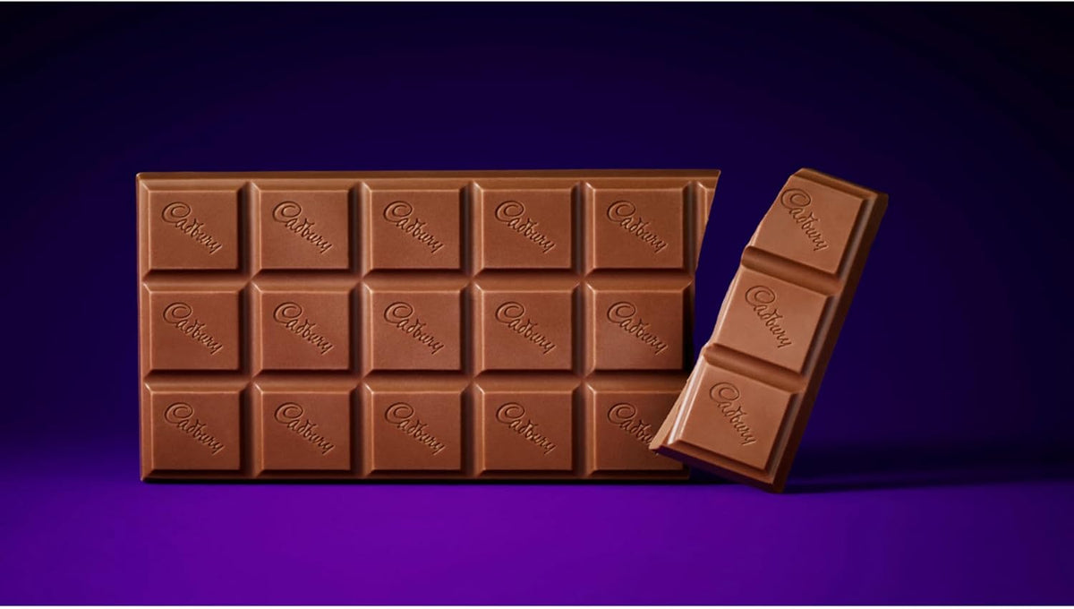 Kosher certified Cadbury Dairy Milk chocolate bar nutritional information