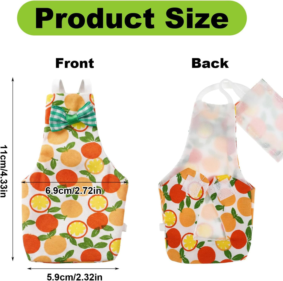 Washable parrot nappy clothes with fruit and animal prints for cockatiels.