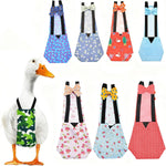 Poultry apparel nappy for hens and roosters detailing hook and loop fastener