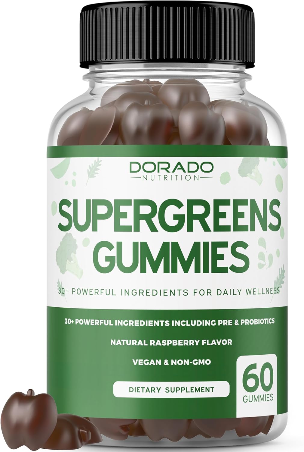 Back of supplement bottle showing nutritional facts and ingredients