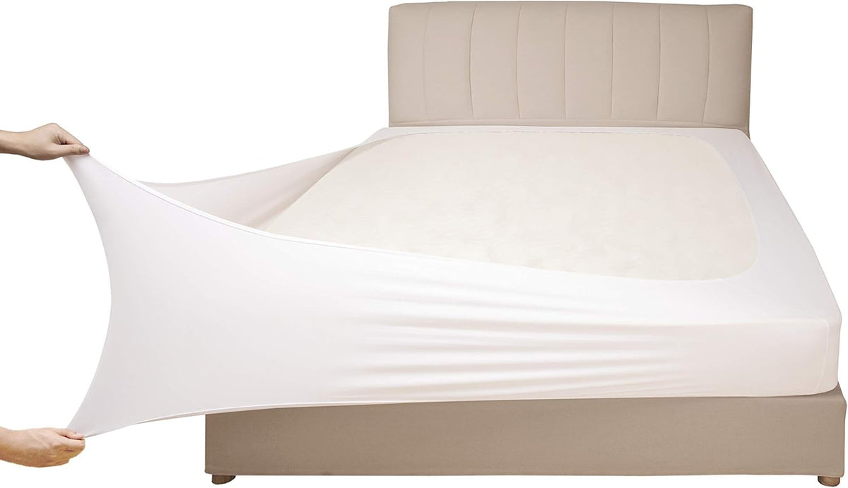 Stretch Jersey Box Spring Cover Twin/Twin XL, Light Gray | Stretch Jersey,Wrap Around,Ultra Soft,Non-Slip Snug Fit,Wrinkle Resistant Bed Skirt Alternative for Box Spring - Image 11