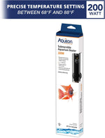 Aqueon submersible glass heater unit with power cord