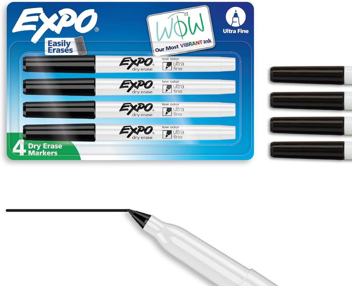 Expo low odor ultra fine dry erase markers front view packaging