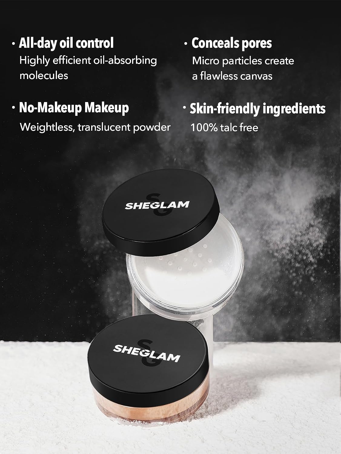 Sheglam Baked Glow Setting Powder packaging back view
