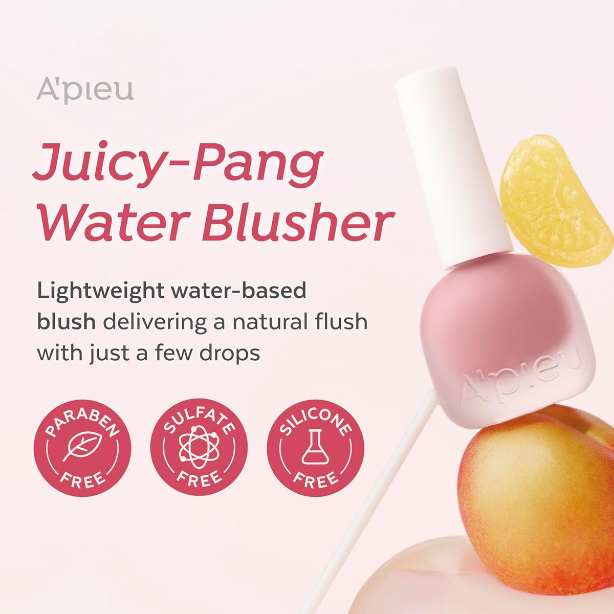 A'Pieu liquid blush applicator showing texture and consistency