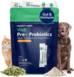 Honest Paws Probiotics for Dogs - Digestive & Immune Support Powder with Prebiotic Made in The USA, Chicken Flavor (30 Sticks) - Image 10