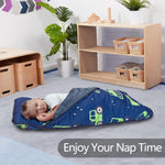 Primlect toddler nap mat with removable pillow detail