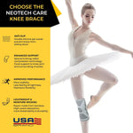 NEOtech Care knee brace packaging and product label details