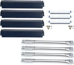 Direct parts kit dg240 front view of stainless steel burners and heat plates