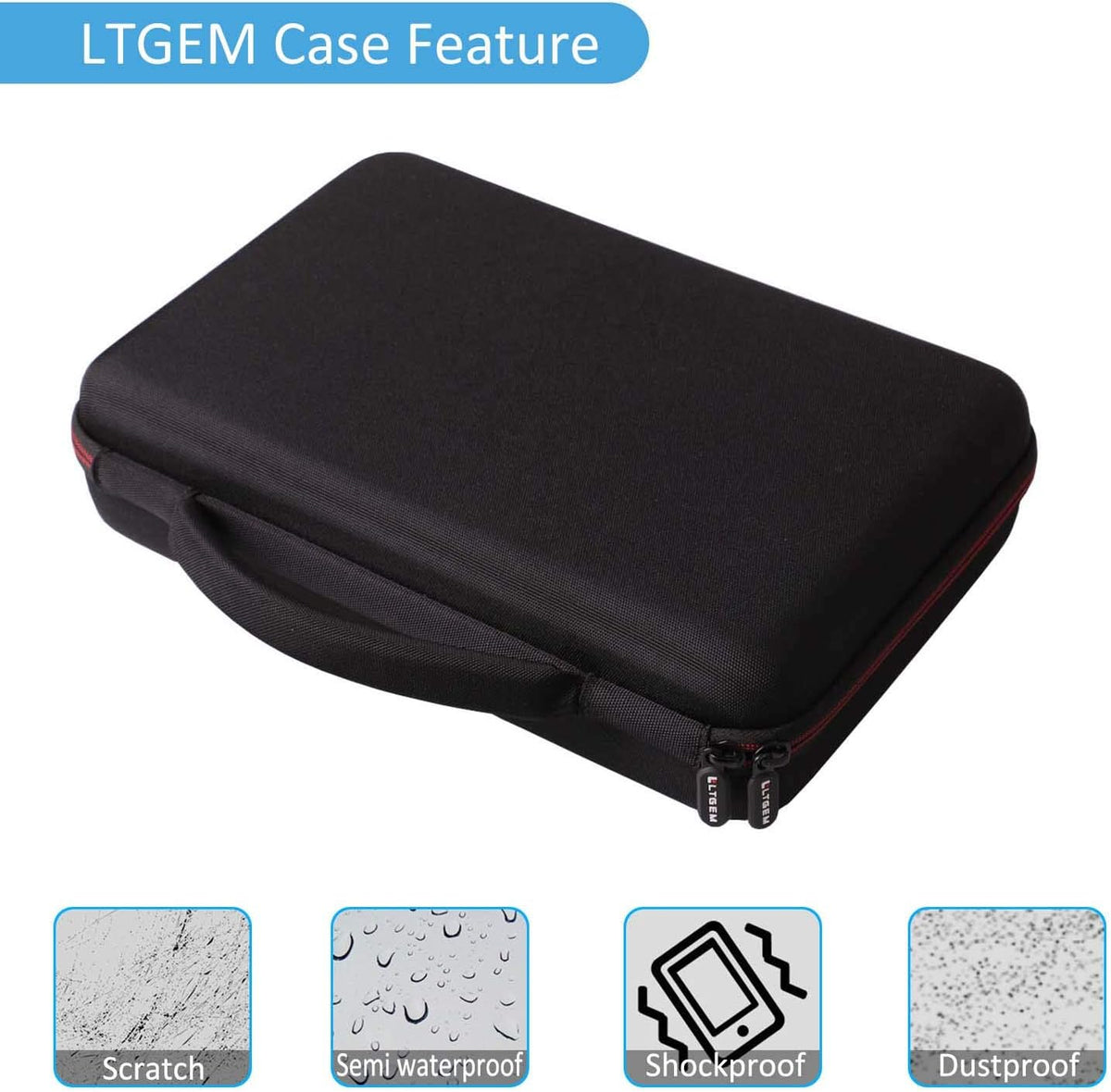 LTGEM Case Compatible with Akai Professional MPK Mini MK3 / MPK Mini Play MK3 25 Key USB MIDI Keyboard Controller, Black(Case Only) - Image 9