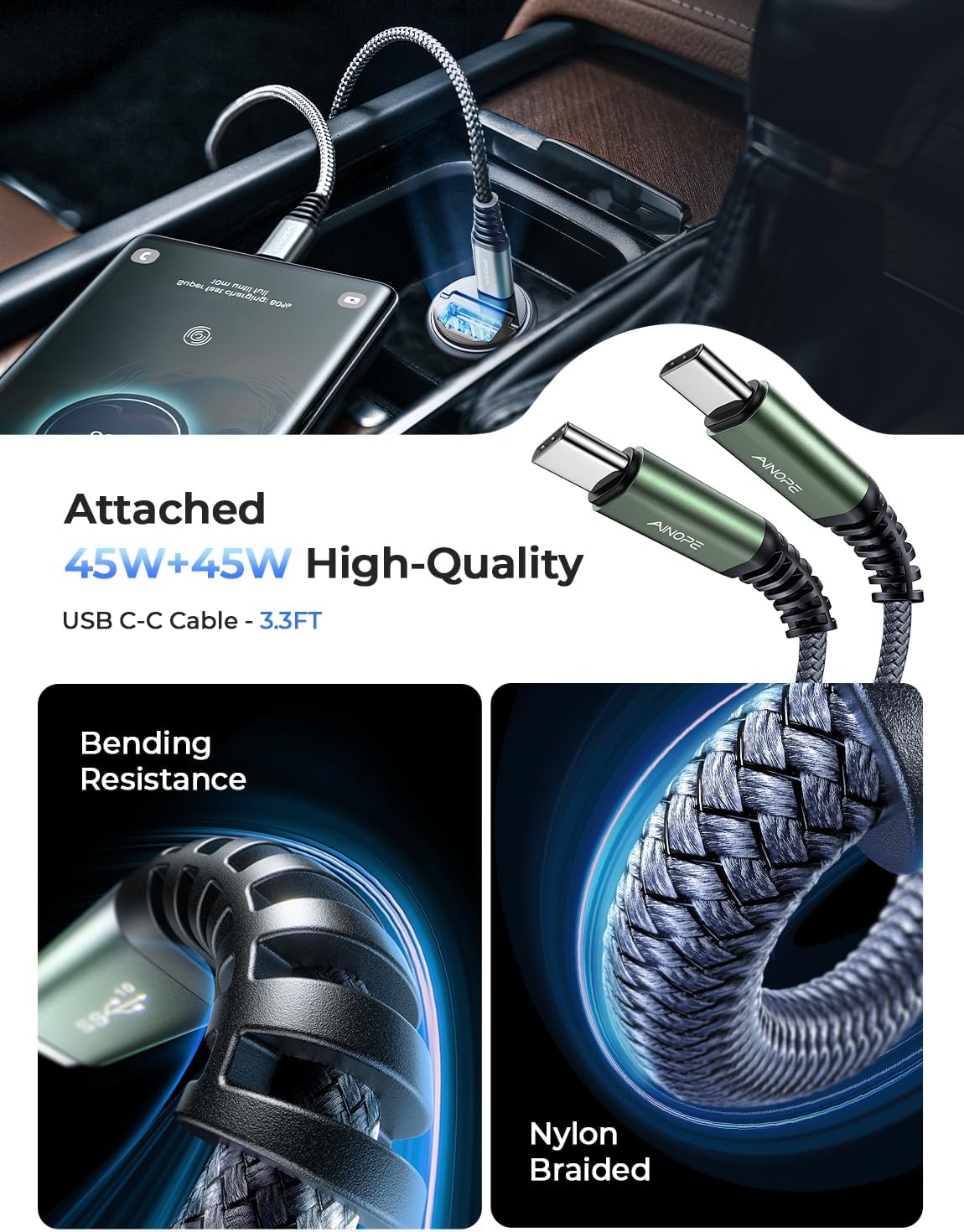 AINOPE fast charging adapter retail packaging