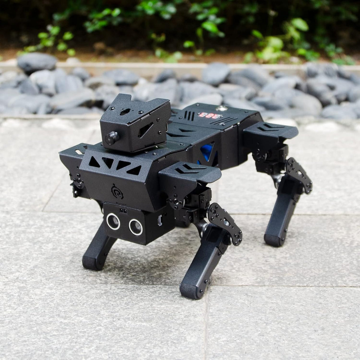 XiaoR Geek mechanical robot dog performing bionic gestures and poses