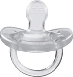 Chicco silicone pacifier being sterilized in microwave case