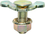 Angle view of the heavy-duty double lug mounting mechanism.
