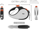 TUG 26 ft dog leash nylon tape extension