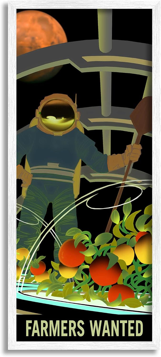 Stupell Industries Farmers Wanted Astronaut Moon Giclee Framed Wall Art, Design by NASA, 10 x 24, Black Framed | Stupell Industries By NASA Ready to hang Great gift for space fans Made in USA - Image 10