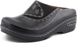 L'Artiste Spring Step women's chino leather clog front view