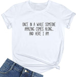 Blackmyth women's graphic funny t-shirt back view lifestyle