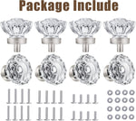 Shiny Handles faceted crystal drawer knob close up