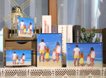 Close up of strong corner magnets on Meetu acrylic frame