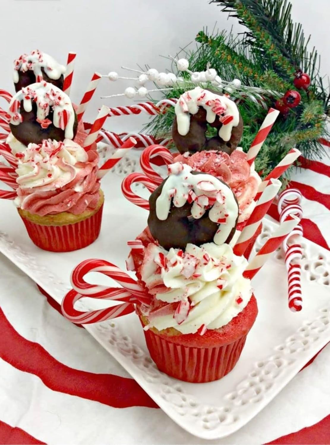 Generic Peppermint Mini Candy Canes packaging box for Christmas celebrations
