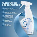 Patented molecular technology odor eliminator bottle showing 16 ounces trigger spray nozzle.