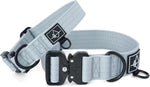 Made To Roam heavy duty nylon dog collar close up on metal buckle