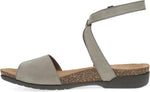 Dansko women's casual sandal memory foam footbed closeup