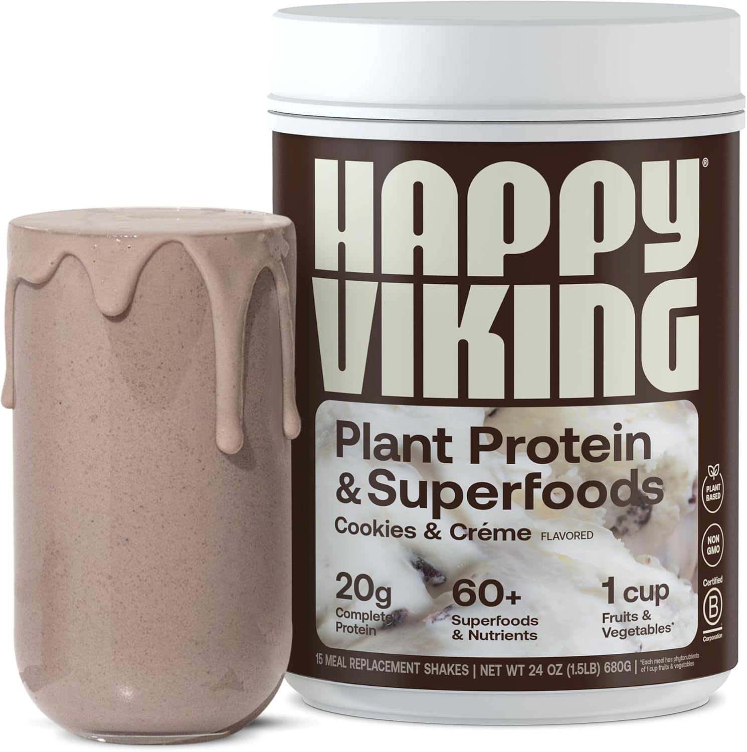 Pure Original Ingredients Brown Rice Vegan Protein Powder 1 pound front view
