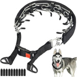 CBBPET heavy duty dog choke pinch collar detailing the smooth polished finish of the silver links