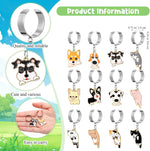 XunYee stethoscope charm tags adjustable silver tone metal rings demonstrating a secure fit on medical tubing