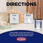 Weiman Fine Jewelry Cleaner solution jar with included tray mechanism