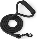 Mile High Life dog walking leash showing the woven texture of the pink nylon fibers.