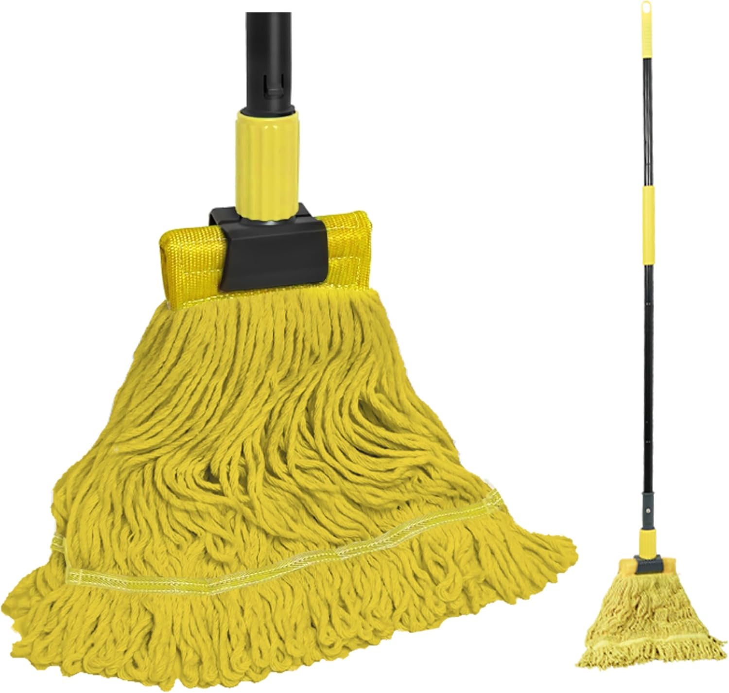 JEHONN heavy duty commercial industrial string mop front view for professional floor cleaning