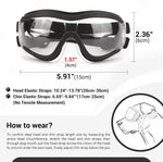Close up of soft foam frame padding on dog goggles