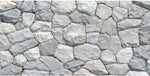 AWERT white stone aquarium background front view of the rocky design