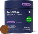 PetLab Co. tribiotic formula packaging details showing prebiotic inulin for seasonal dog allergies