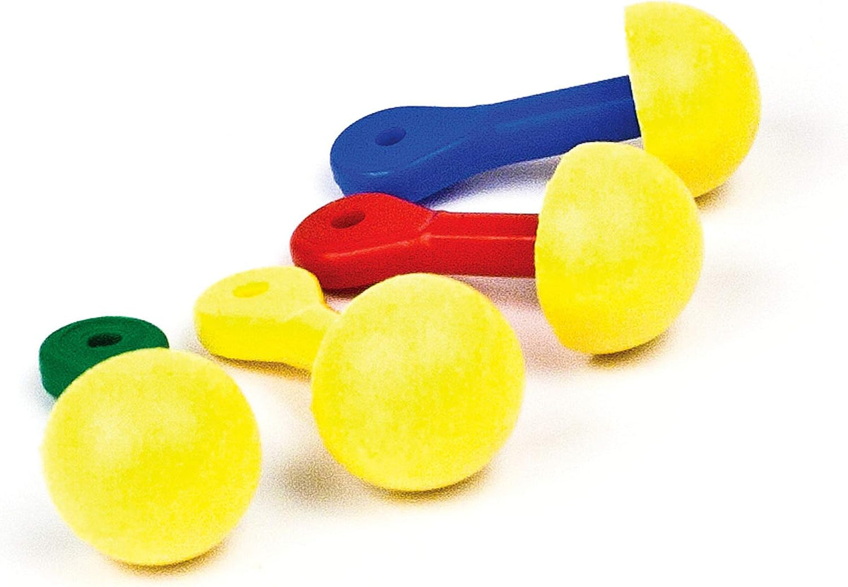 3M uncorded push-to-fit earplugs displayed with pillow pack packaging