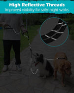 PetBonus rock climbing rope dual dog leash durable metal locking clasp