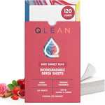 QLEAN fabric softener sheets front view package