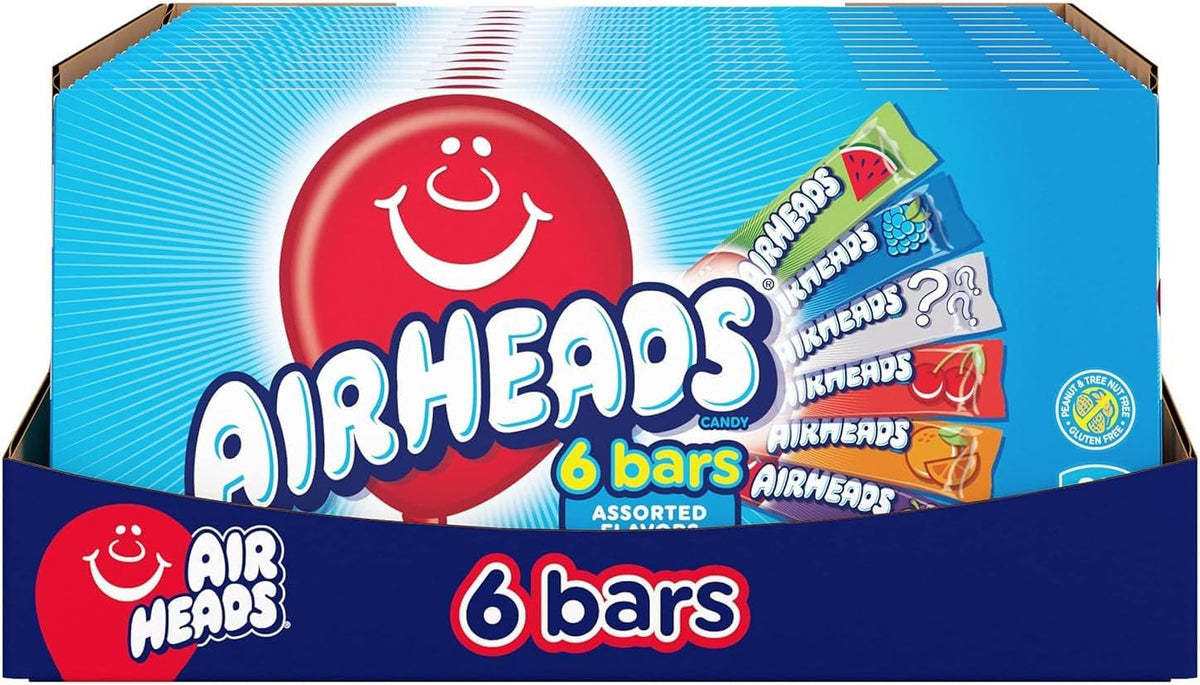 Airheads SOUR Bars, Variety Bulk Box, Sour Watermelon Punch, Blue Blast, and Lemon Berry Squeeze flavored candy, 60 Individually Wrapped Full Size Bars - Image 11