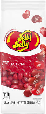 USA imported Jelly Belly pink candy bag showing nutritional facts