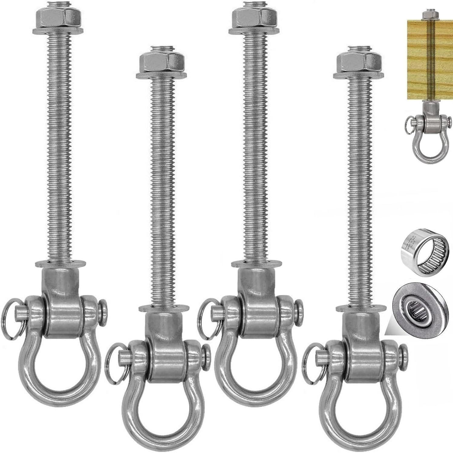 Dakzhou heavy duty bearing swing hanger permanent anti rust hardware front view for secure ceiling installation