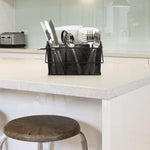 Sorbus utensil caddy filled with silverware and napkins