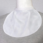 Romet Blouse-Neck Stoma Cover White front view for discreet neck protection.