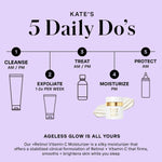 Kate Somerville overnight skin smoothing treatment cream cap and jar details
