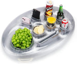 Hioburey pool drink holder float front view and product packaging